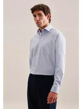 Рубашка Seidensticker Business Hemd Regular, цвет Mittelblau