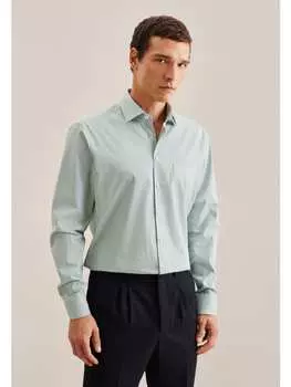 Рубашка Seidensticker Business Hemd Regular, зеленый