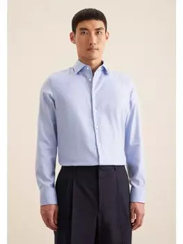 Рубашка Seidensticker Business Hemd Slim, цвет Mittelblau