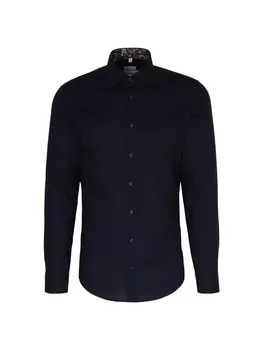 Рубашка Seidensticker Business Kent Patch5, темно-синий