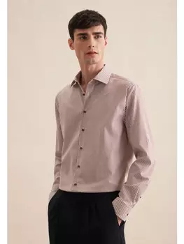 Рубашка Seidensticker Business Shaped, коричневый