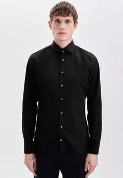 Рубашка Seidensticker Business Slim, черный