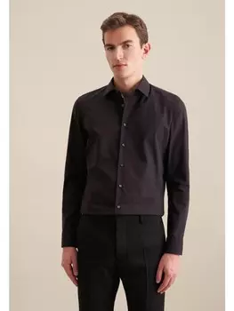 Рубашка Seidensticker Business Slim, черный