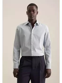 Рубашка Seidensticker Business Slim, зеленый