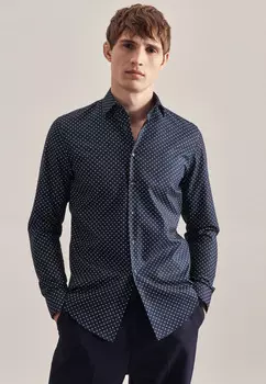 Рубашка Seidensticker Business X Slim, темно синий