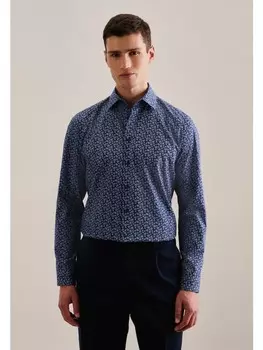 Рубашка Seidensticker, цвет mittelblau