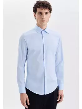 Рубашка Seidensticker, цвет mittelblau