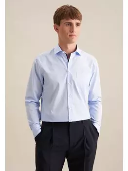 Рубашка Seidensticker, цвет mittelblau