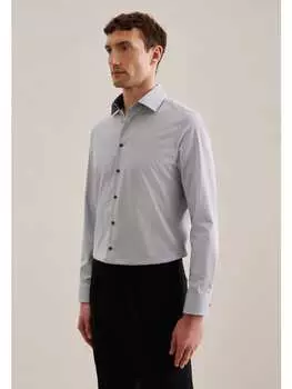 Рубашка Seidensticker, цвет mittelblau