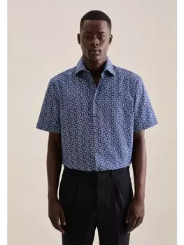 Рубашка Seidensticker, цвет mittelblau