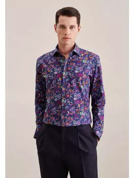 Рубашка Seidensticker, цвет mittelblau