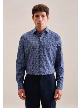 Рубашка Seidensticker, цвет mittelblau