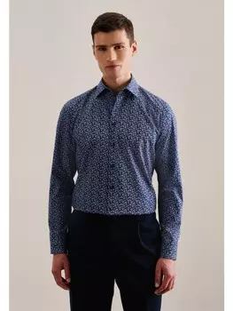 Рубашка Seidensticker, цвет mittelblau