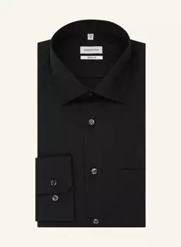 Рубашка seidensticker Regular Fit, черный