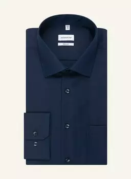 Рубашка seidensticker Regular Fit, темно-синий