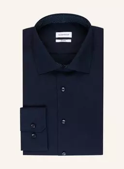 Рубашка seidensticker Shaped Fit, темно-синий