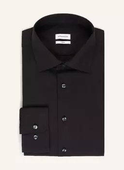 Рубашка seidensticker Slim Fit, черный
