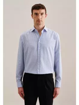 Рубашка Seidensticker, средне-синий