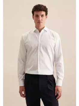 Рубашка Seidensticker, средне-синий