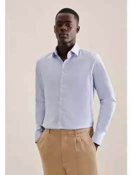 Рубашка Seidensticker, средне-синий