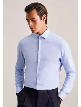 Рубашка Seidensticker, средне-синий