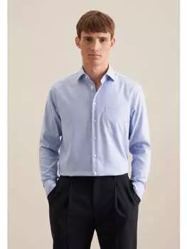 Рубашка Seidensticker, средне-синий