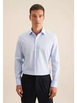 Рубашка Seidensticker, средне-синий