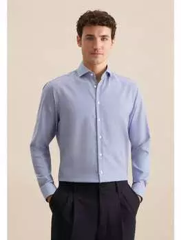 Рубашка Seidensticker, средне-синий