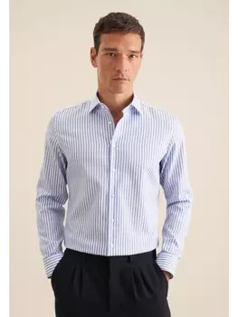 Рубашка Seidensticker, средне-синий