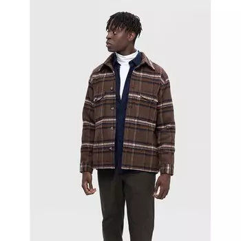 Рубашка Selected Archive, коричневый