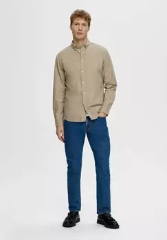 Рубашка Selected, бежевый
