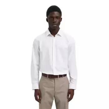 Рубашка Selected Clark Slim Fit, белый