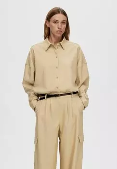 Рубашка Selected Femme OVERSIZE, цвет cornstalk