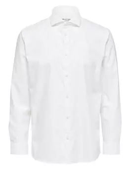 Рубашка Selected хлопковая, белый