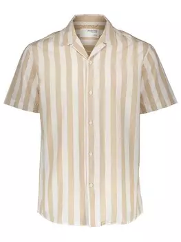 Рубашка SELECTED HOMME, цвет beige/wei