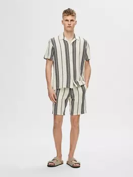 Рубашка SELECTED HOMME, цвет creme/blau