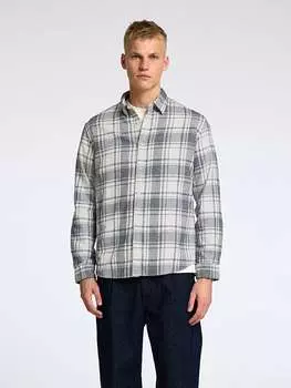 Рубашка SELECTED HOMME, цвет grau/wei