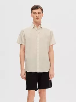 Рубашка SELECTED HOMME, кремовый