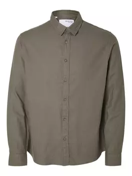 Рубашка Selected Homme, зеленый