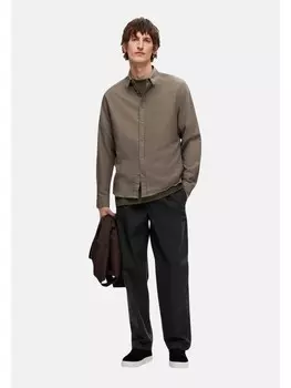 Рубашка SELECTED HOMME, зеленый