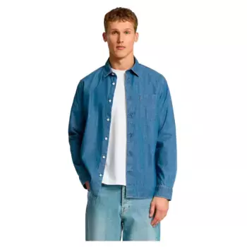 Рубашка Selected Regcarlo Denim, синий