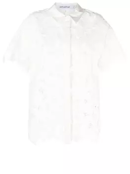 Рубашка Self Portrait Sangallo lace, белый