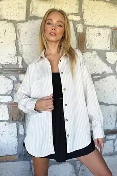 Рубашка - Серая - Oversize Trend Alaat Stili, серый
