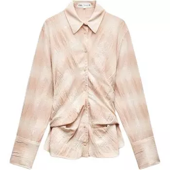 Рубашка серии ZW женская многоцветная ZARA, мультиколор
