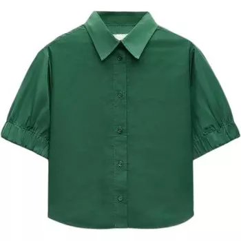Рубашка серии ZW женская зеленая Zara
