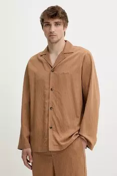 Рубашка SHAUN Nanushka, коричневый