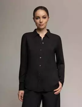 Рубашка шелковая U.S. Polo Assn. White Label Signature Touch, черный