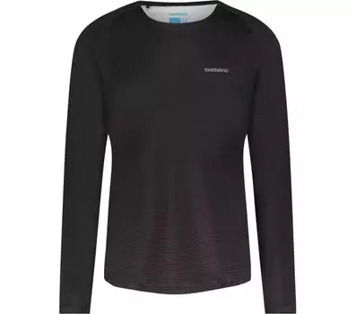 Рубашка SHIMANO Long Sleeve Jersey Warm Printed MYOKO, черный