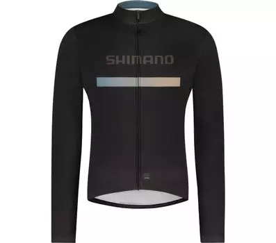 Рубашка SHIMANO Long Sleeves Jersey Printed VERTEX, черный