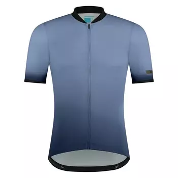 Рубашка SHIMANO Short Sleeve Jersey EVOLVE Avventura, синий